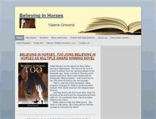 Tablet Screenshot of believinginhorses.com